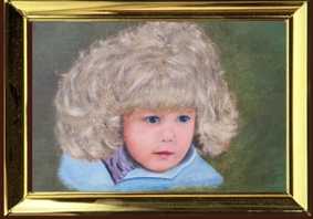 oelbild von dieter stopka,m�dchen-portr�t 3
