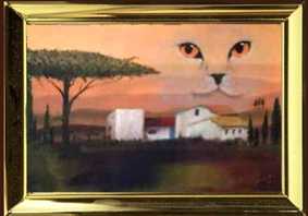 oelbild von dieter stopka,beige
